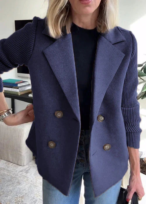 Lucy | Tailored Button-Accent Midi Coat