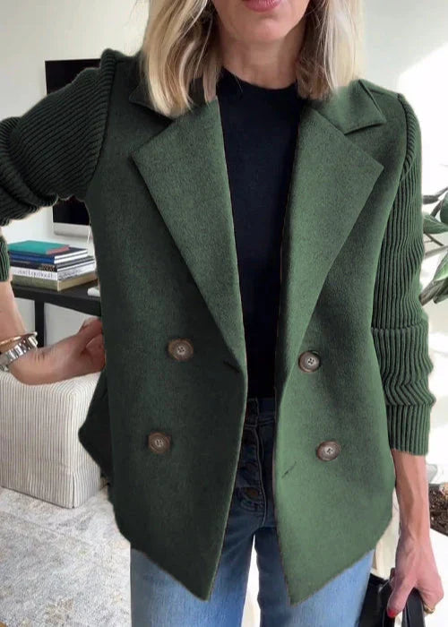 Lucy | Tailored Button-Accent Midi Coat
