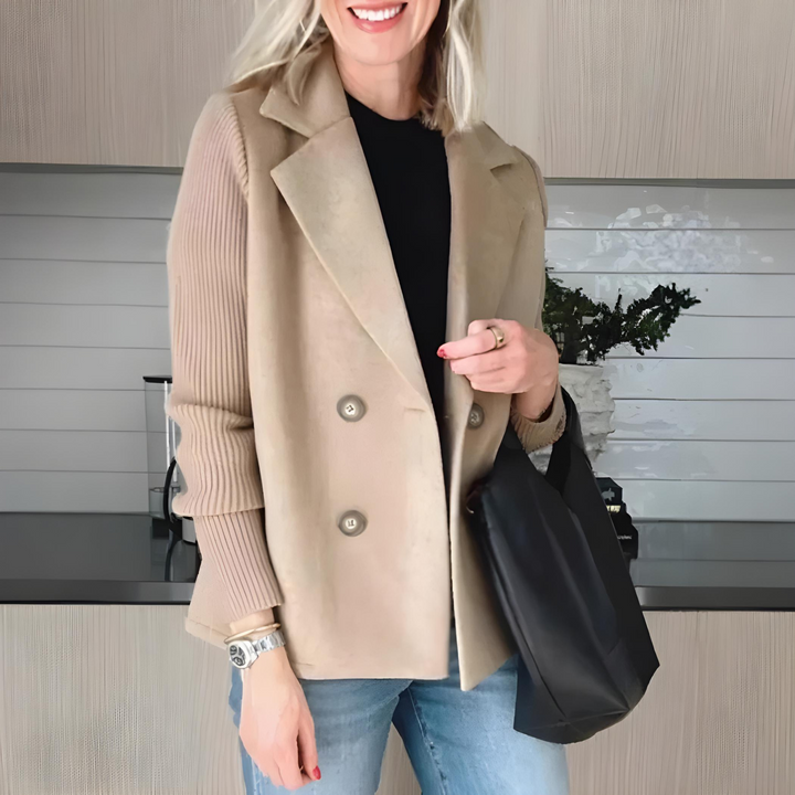 Lucy | Tailored Button-Accent Midi Coat