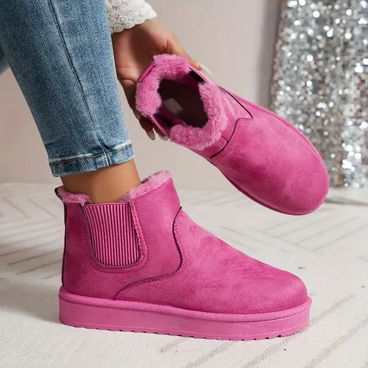 Becky | Fleece-Lined Suede Chelsea Boots for Winter