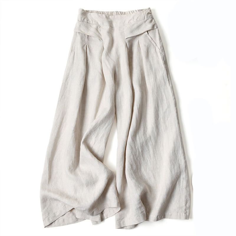 Miranda | High-Waisted Side-Pocket Wide-Leg Pants