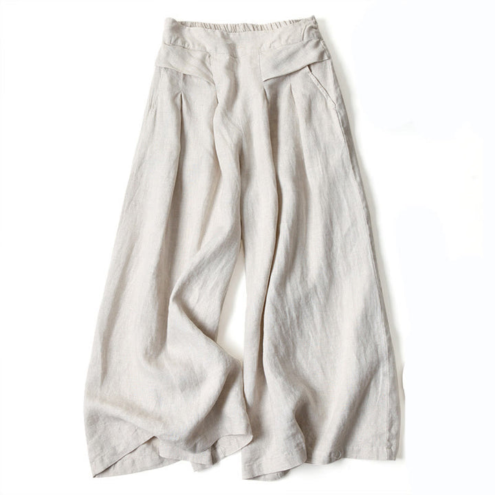 Miranda | High-Waisted Side-Pocket Wide-Leg Pants