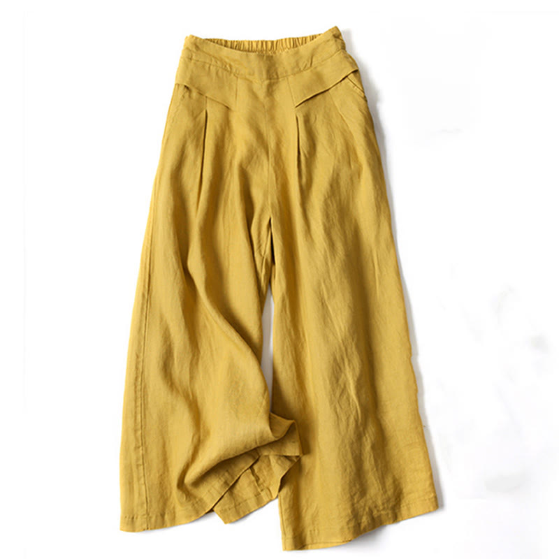 Miranda | High-Waisted Side-Pocket Wide-Leg Pants