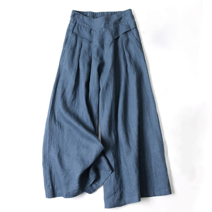 Miranda | High-Waisted Side-Pocket Wide-Leg Pants