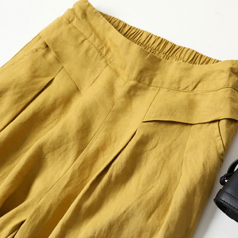 Miranda | High-Waisted Side-Pocket Wide-Leg Pants