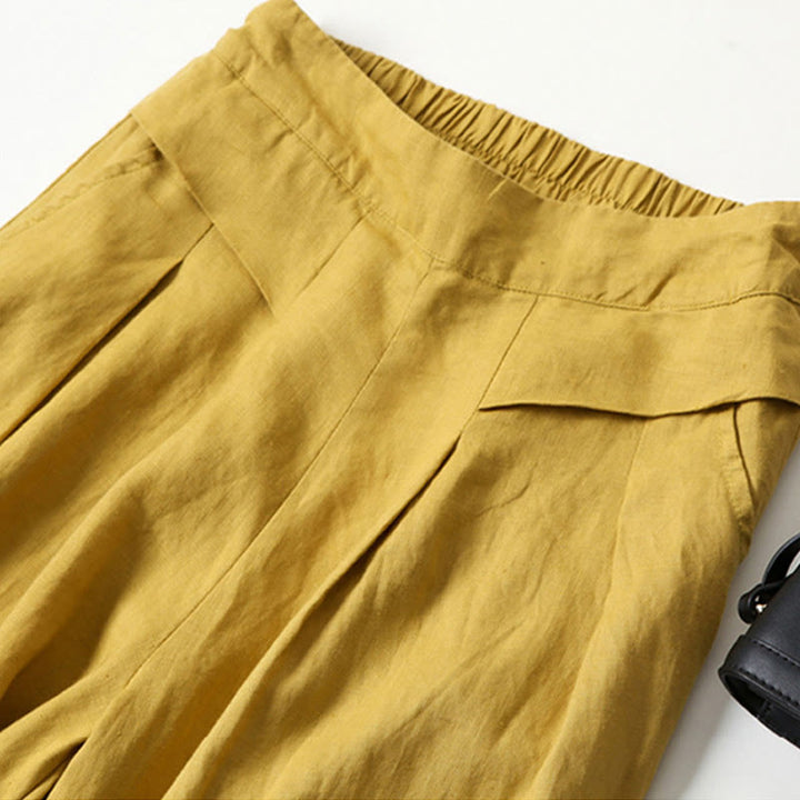 Miranda | High-Waisted Side-Pocket Wide-Leg Pants