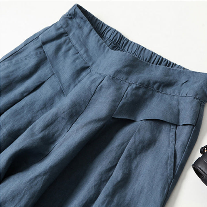 Miranda | High-Waisted Side-Pocket Wide-Leg Pants