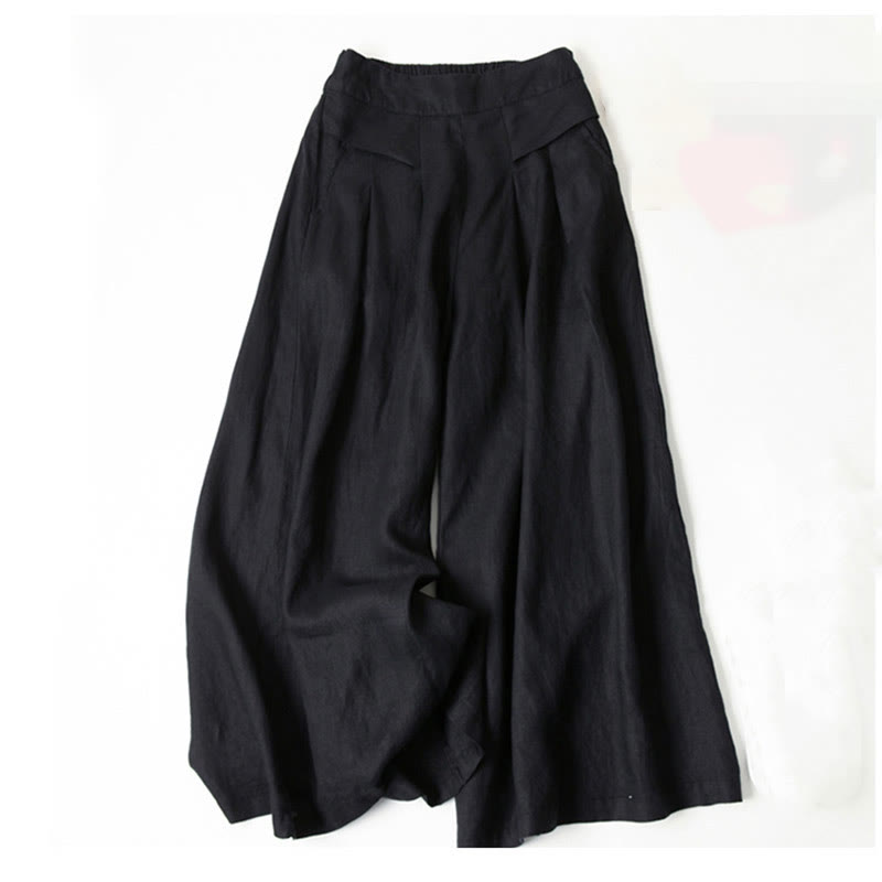 Miranda | High-Waisted Side-Pocket Wide-Leg Pants