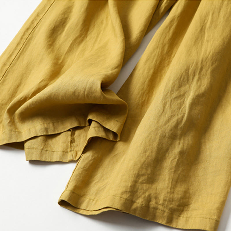 Miranda | High-Waisted Side-Pocket Wide-Leg Pants