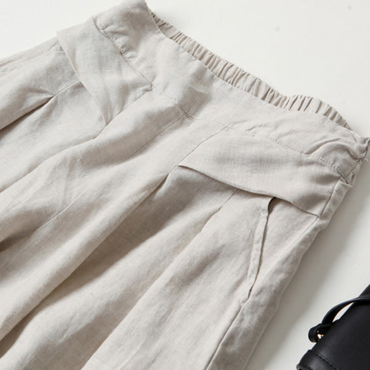 Miranda | High-Waisted Side-Pocket Wide-Leg Pants