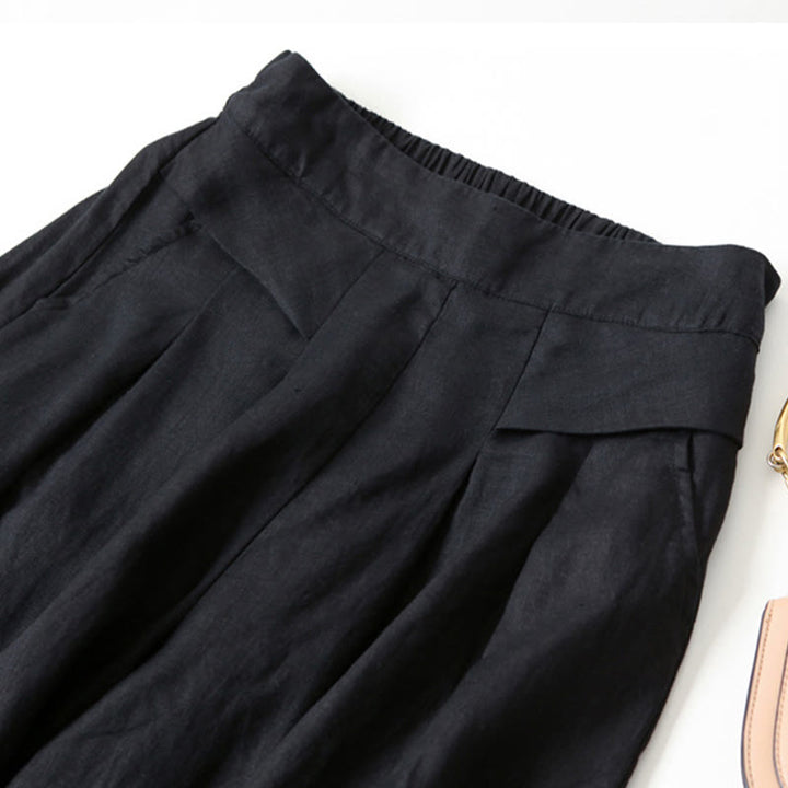 Miranda | High-Waisted Side-Pocket Wide-Leg Pants