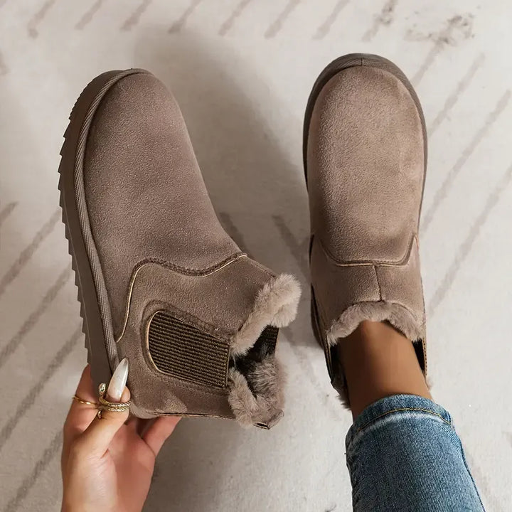 Becky | Fleece-Lined Suede Chelsea Boots for Winter