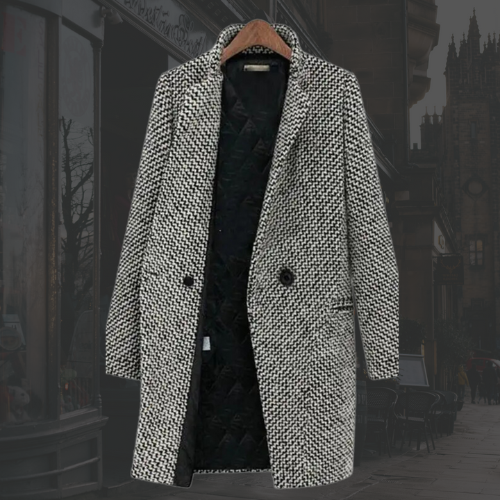 Vivienne | Single-Button Deep-V Long Winter Coat