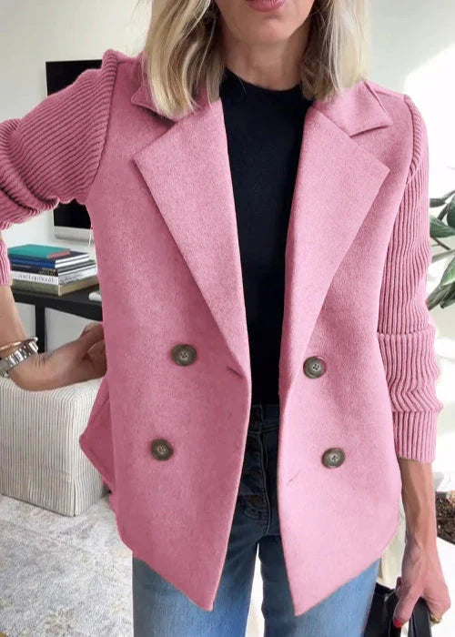 Lucy | Tailored Button-Accent Midi Coat