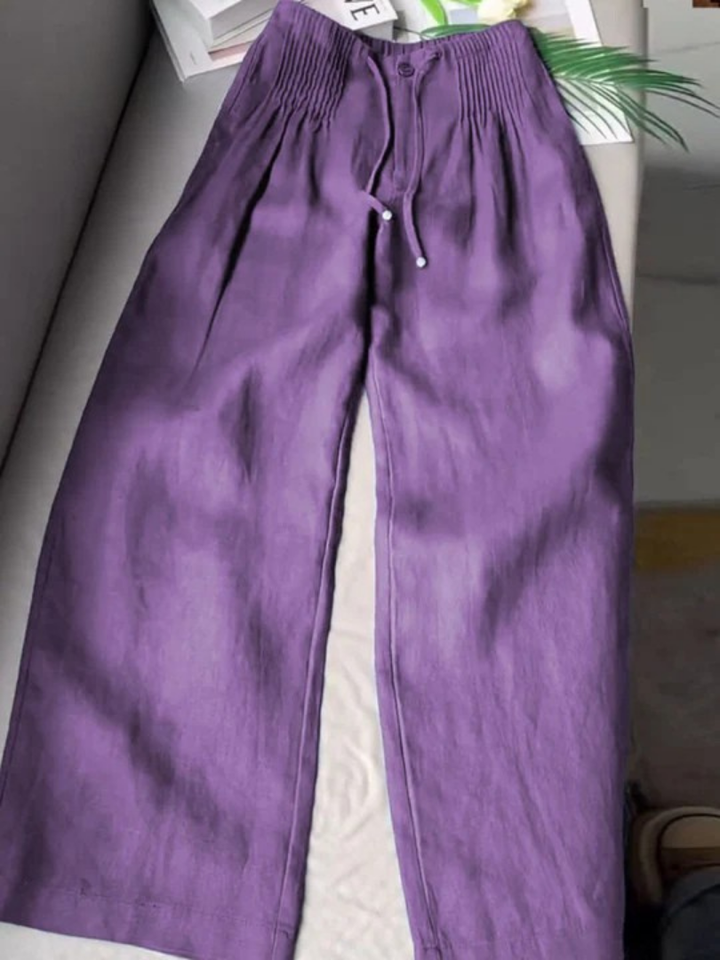 Annabelle | Lightweight Relaxed Wide-Leg Palazzo Pants