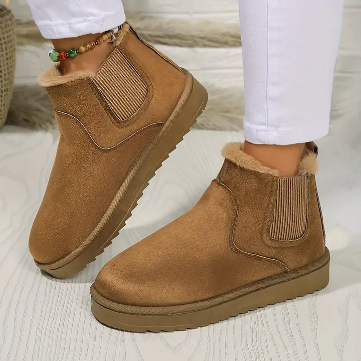 Becky | Fleece-Lined Suede Chelsea Boots for Winter