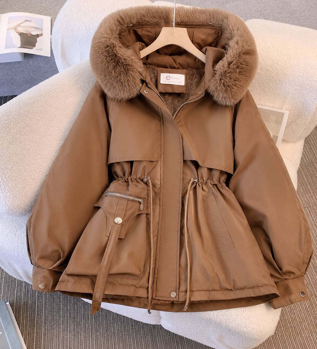 Ivy | Faux Fur-Trimmed Hooded Winter Coat