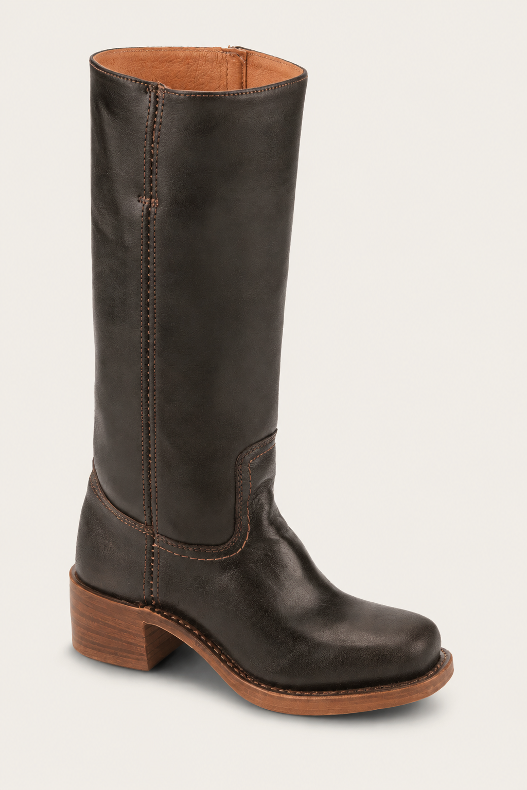 Vivian | Stacked-Heel Knee-High Western Boots for Fall