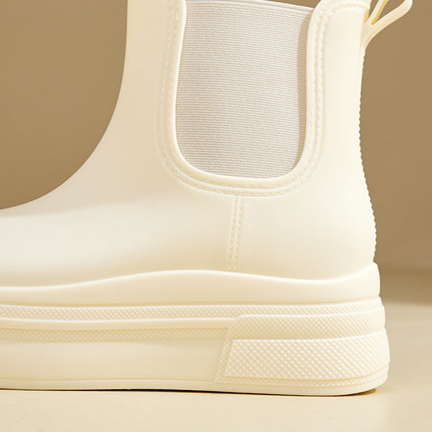 Mona | Waterproof Platform Chelsea Rain Boots