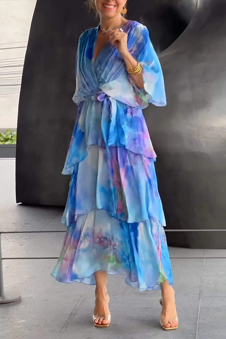 Claudia | Draped Tailored-Bodice Cocktail Dress