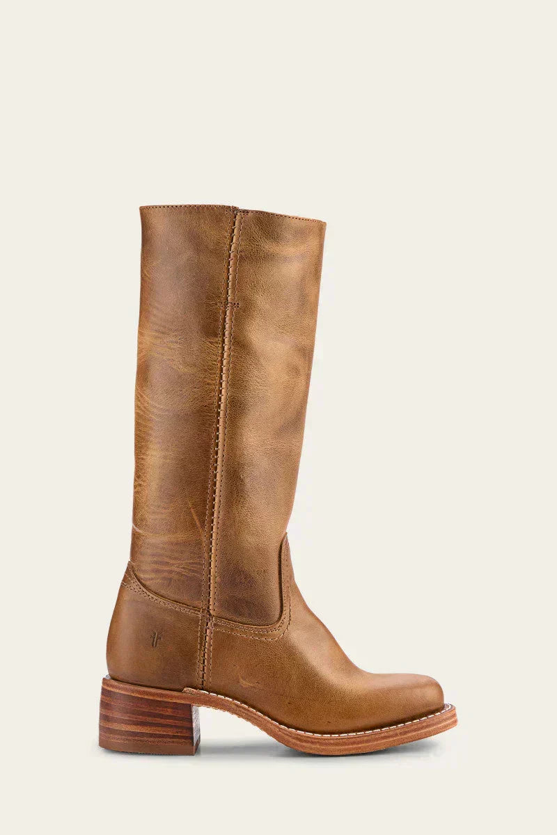 Vivian | Stacked-Heel Knee-High Western Boots for Fall