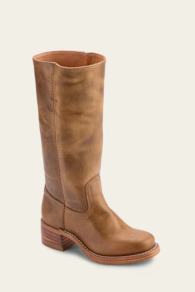 Vivian | Stacked-Heel Knee-High Western Boots for Fall