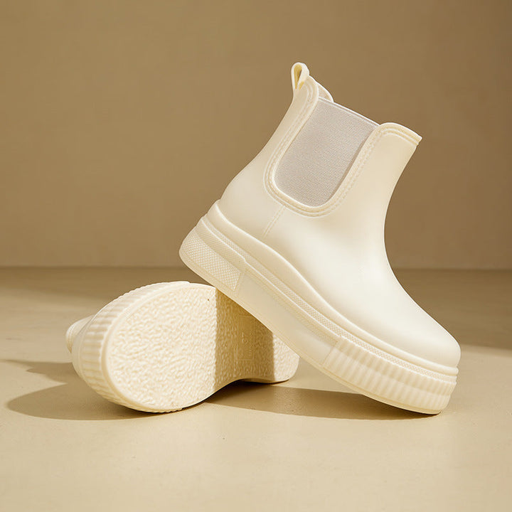 Mona | Waterproof Platform Chelsea Rain Boots