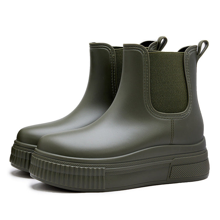 Mona | Waterproof Platform Chelsea Rain Boots