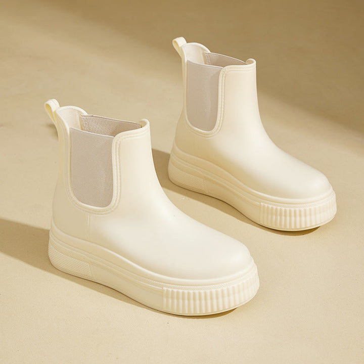 Mona | Waterproof Platform Chelsea Rain Boots