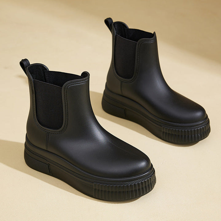 Mona | Waterproof Platform Chelsea Rain Boots