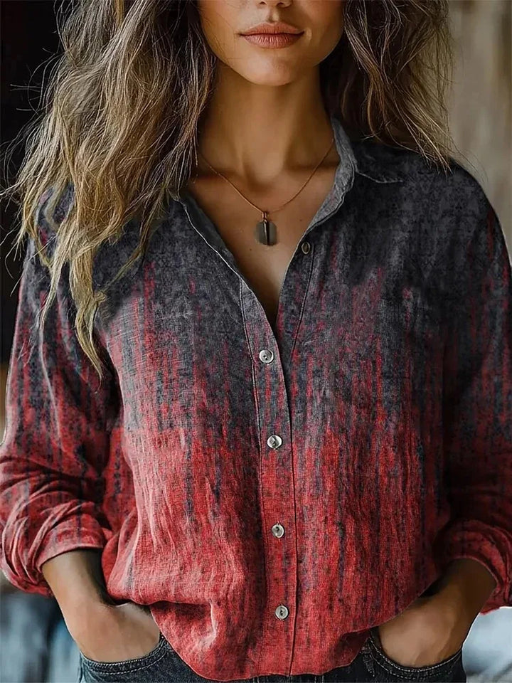 Autumn | Vintage Tapestry Floral Button-Down Shirt