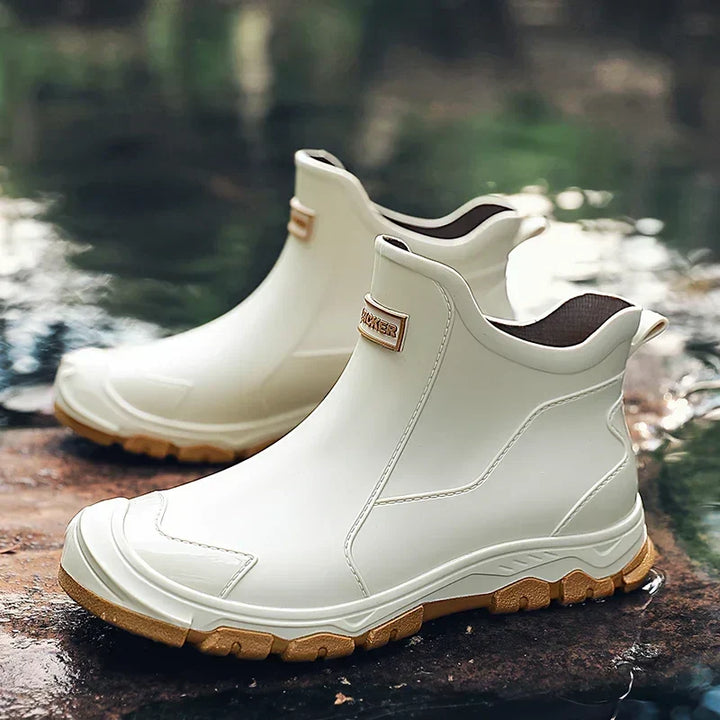 Verna | Waterproof Lug-Sole Ankle Rain Boots