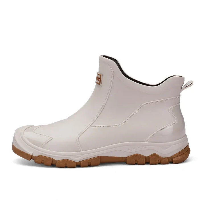 Verna | Waterproof Lug-Sole Ankle Rain Boots