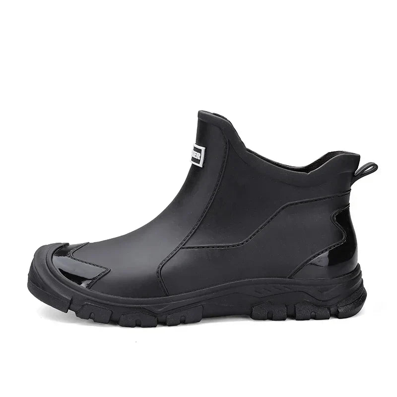 Verna | Waterproof Lug-Sole Ankle Rain Boots