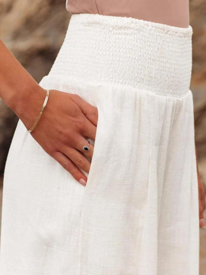 Susan | Lightweight Wide-Leg Palazzo Beach Pants for Summer
