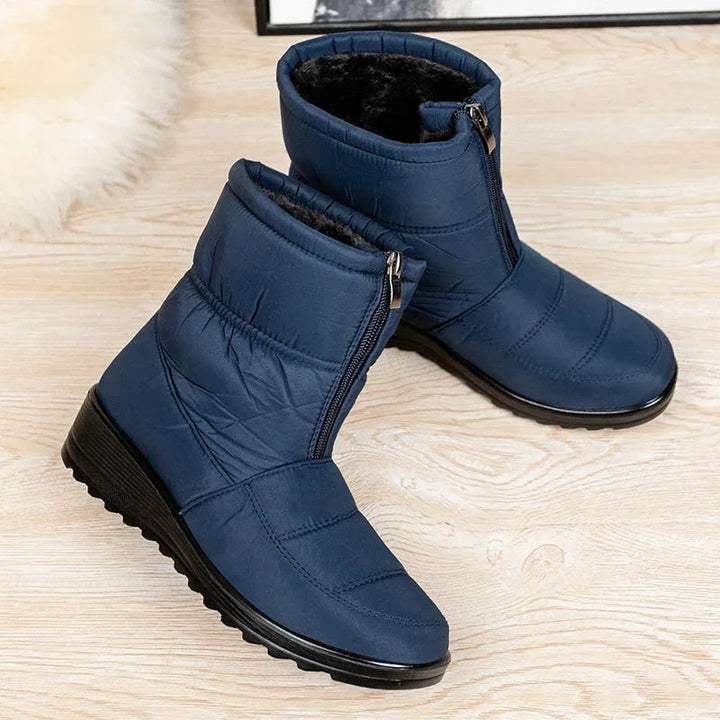 Joy | Quilted Waterproof Buckle-Strap Snow Boots