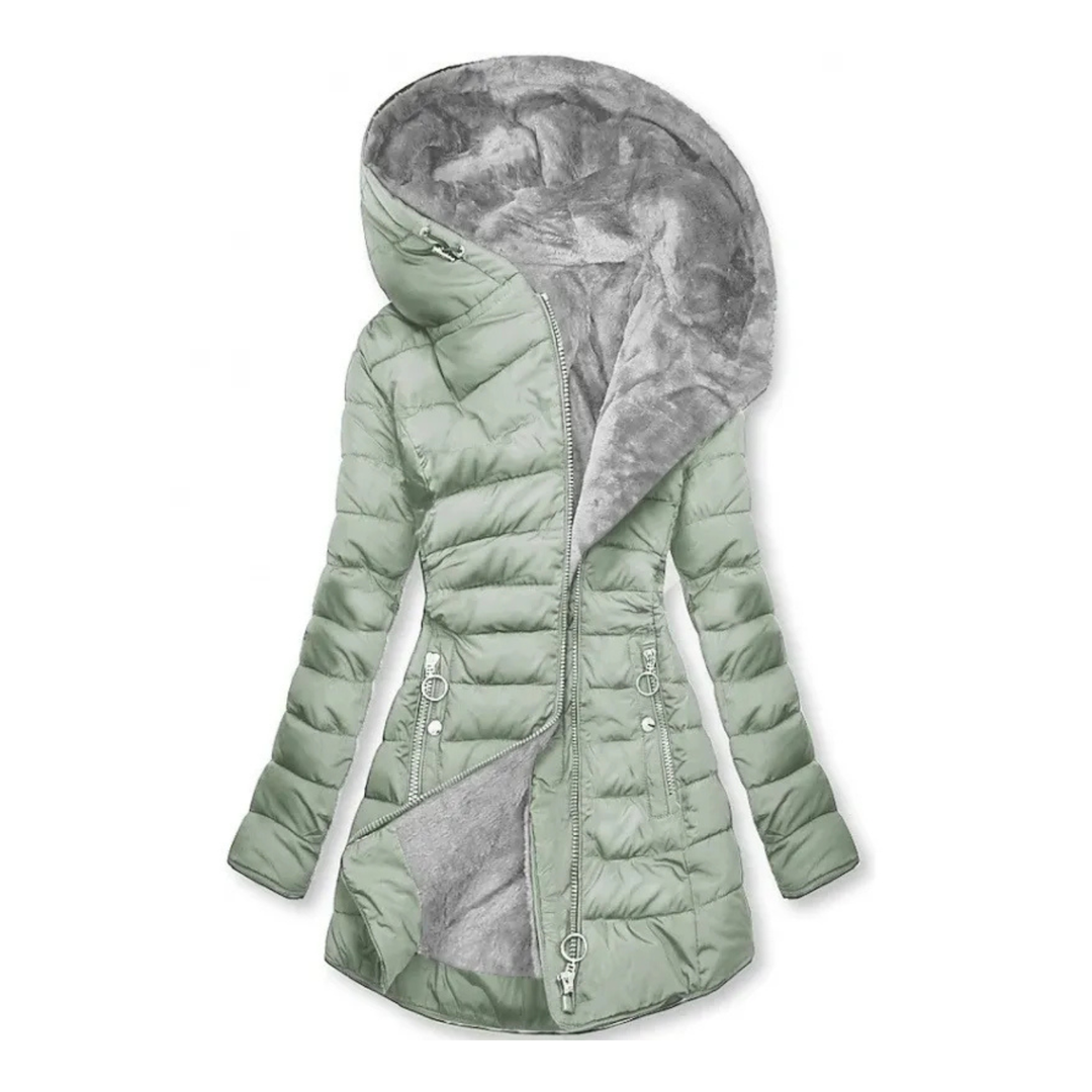 Kate | Faux Fur-Lined Hooded Puffer Jacket for Winter
