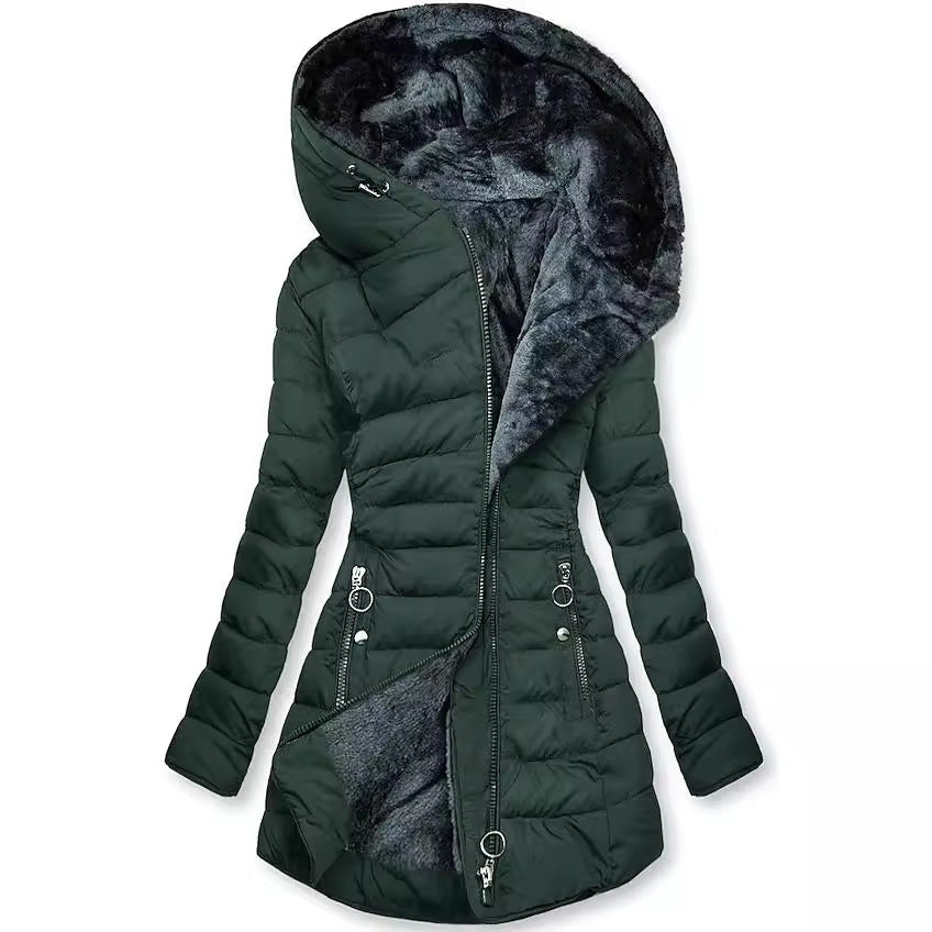 Kate | Faux Fur-Lined Hooded Puffer Jacket for Winter
