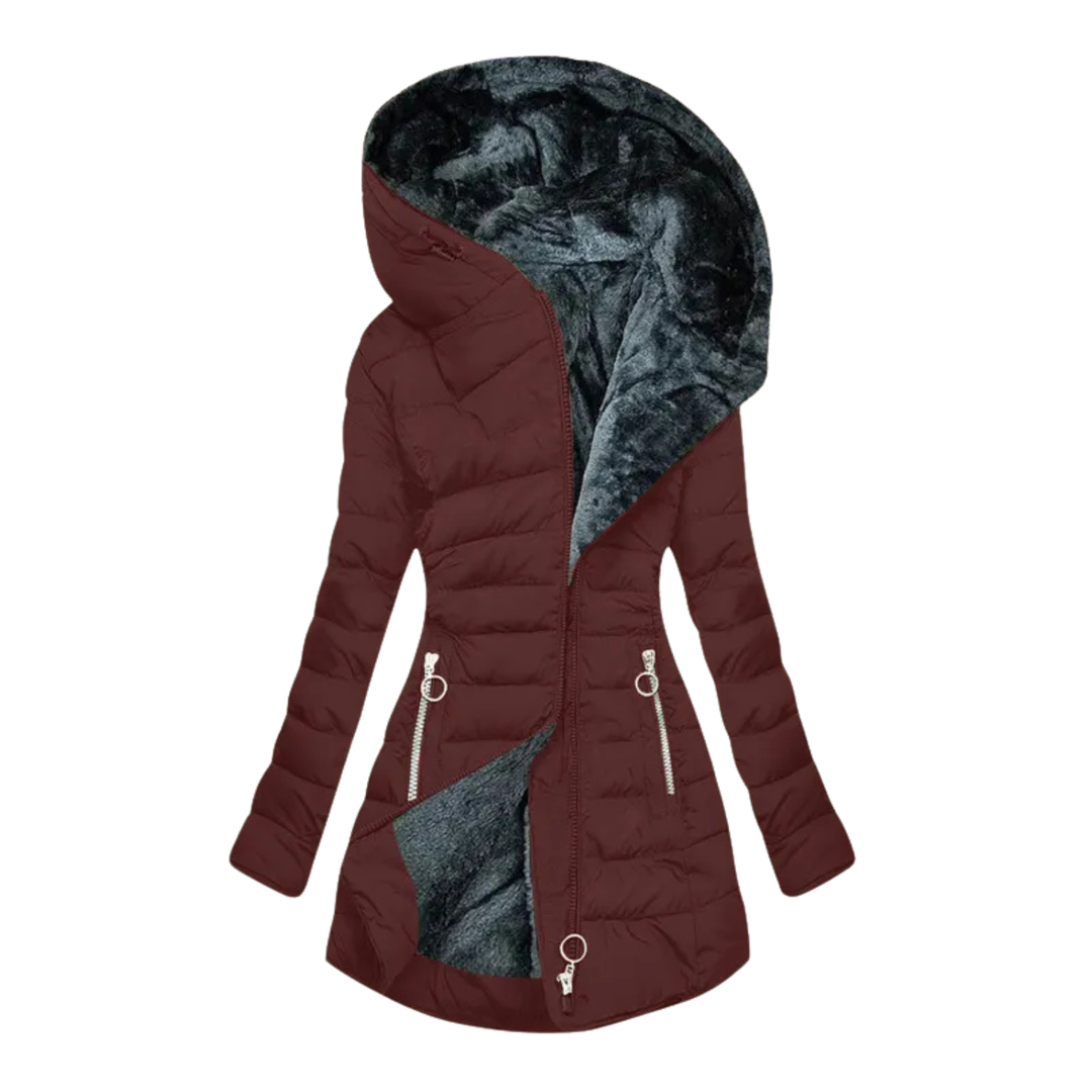 Kate | Faux Fur-Lined Hooded Puffer Jacket for Winter