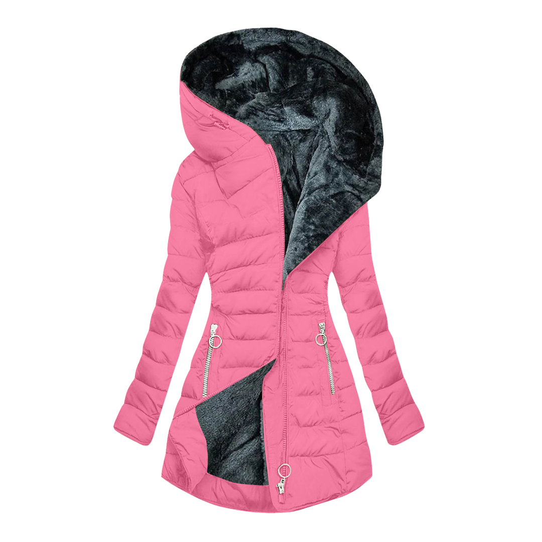 Kate | Faux Fur-Lined Hooded Puffer Jacket for Winter