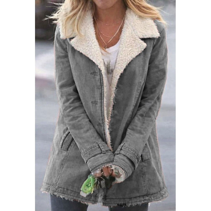 Cassie | Turndown-Collar Sherpa-Lined Winter Coat