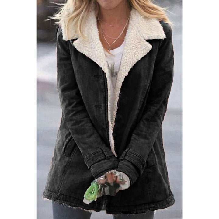 Cassie | Turndown-Collar Sherpa-Lined Winter Coat