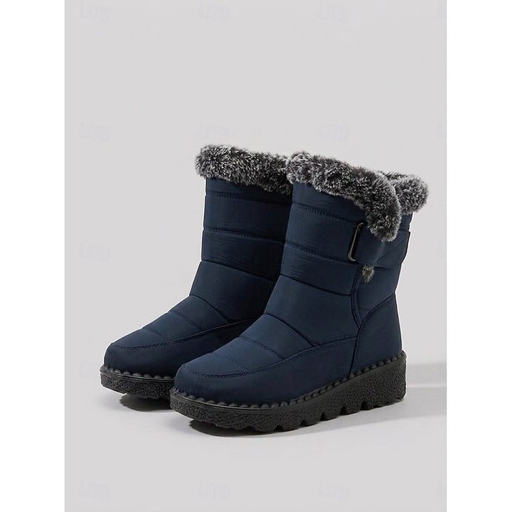 Caitlyn | Fur-Lined Waterproof Buckle Snow Boots