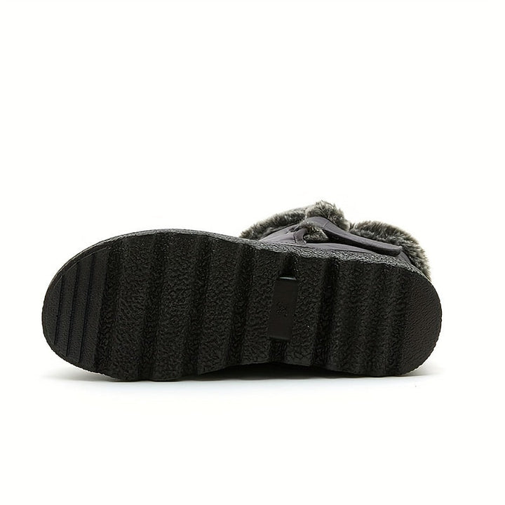 Caitlyn | Fur-Lined Waterproof Buckle Snow Boots
