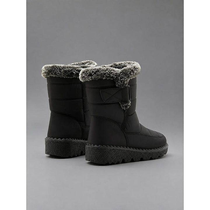Caitlyn | Fur-Lined Waterproof Buckle Snow Boots
