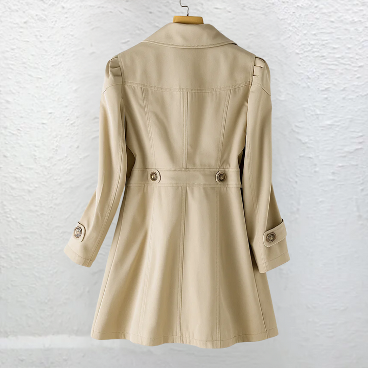 Nicole | Flared-Hem Belted Trench Coat for Spring