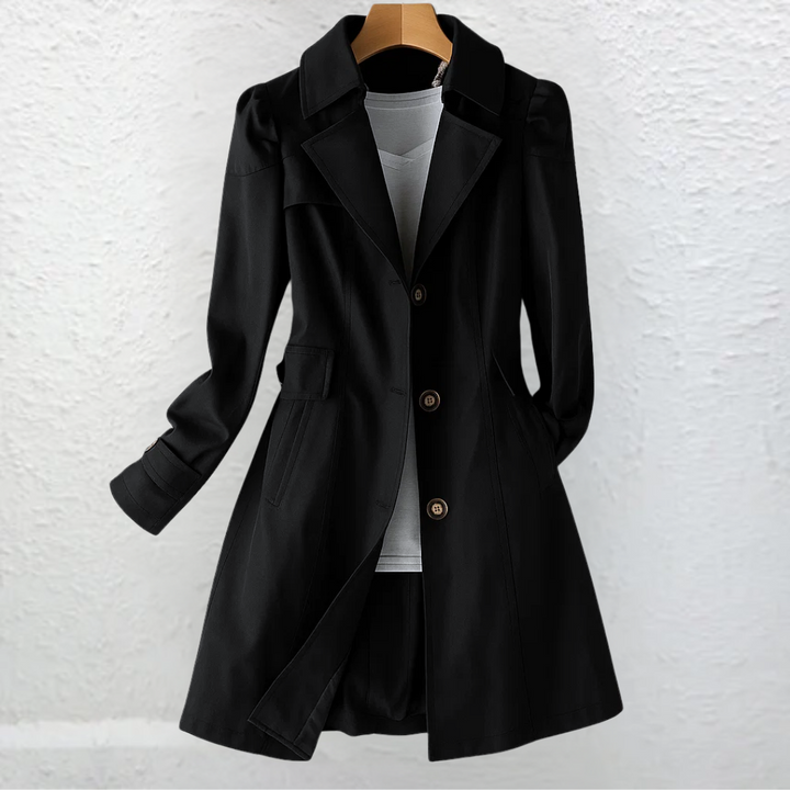 Nicole | Flared-Hem Belted Trench Coat for Spring