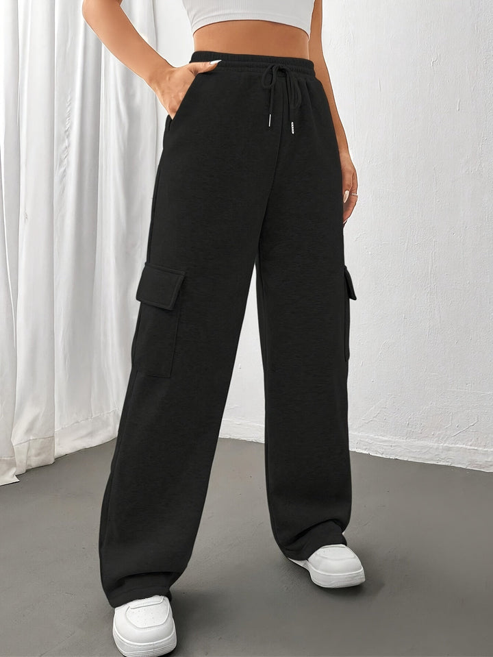 Cheryl | Drawstring Relaxed-Fit Cargo Sweatpants for Fall