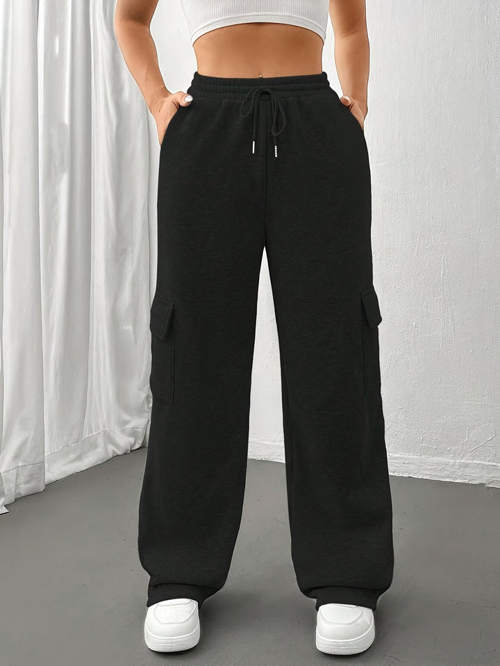 Cheryl | Drawstring Relaxed-Fit Cargo Sweatpants for Fall