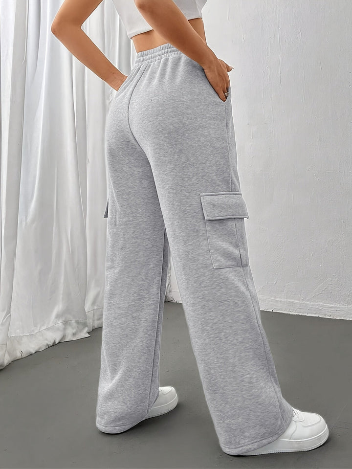 Cheryl | Drawstring Relaxed-Fit Cargo Sweatpants for Fall